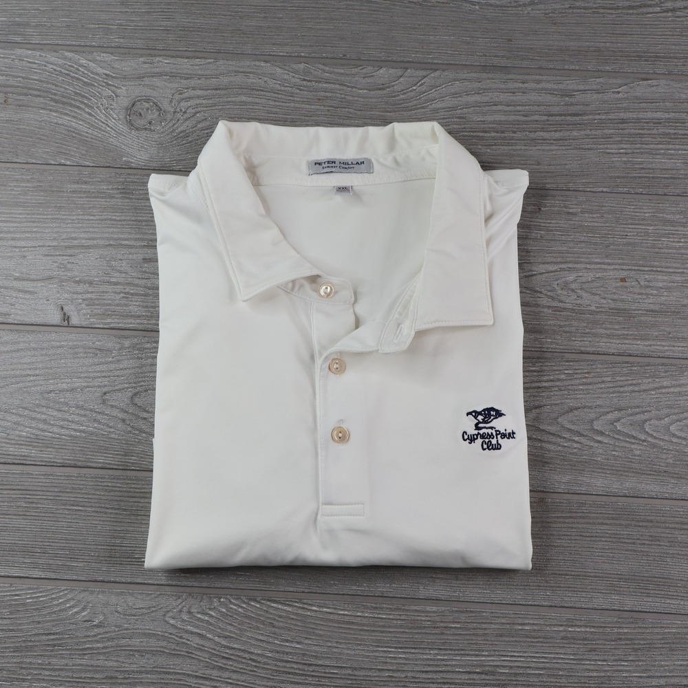 Peter Millar Summer Comfort Cypress Point Club Polo Golf Shirt Men's XXL 2XL